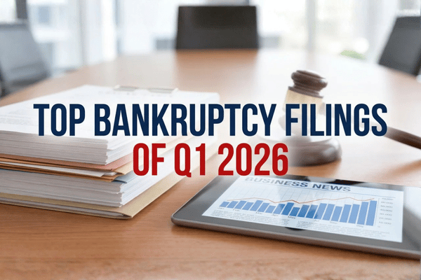 Q1 bankruptcy events drew investor attention as companies faced legal liabilities, weak demand, liquidity pressure, and restructuring risk.