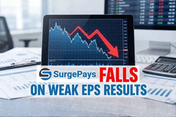 SurgePays shares come under pressure after Q1 earnings miss offsets stronger revenue performance.
