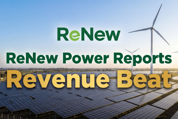 ReNew Energy reports strong fiscal 2026 income growth, supported by higher adjusted EBITDA and operating cash flow.