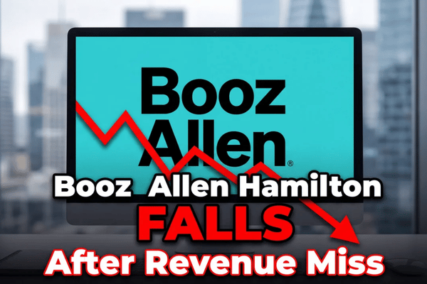Booz Allen beats earnings estimates, but revenue miss and year-over-year decline pressure investor sentiment.