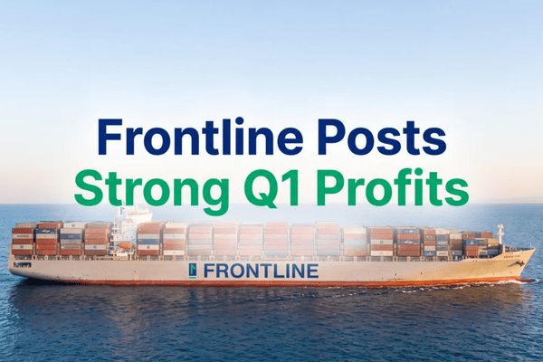 Frontline posts strong Q1 profits as tanker markets, vessel sales, and dividend payout boost investor focus.