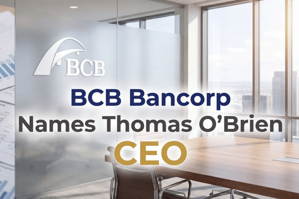 BCB Bancorp names Thomas O’Brien as CEO, signaling leadership transition at New Jersey-based community bank.