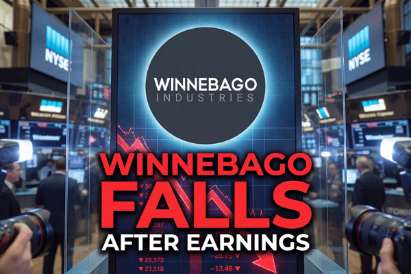 Winnebago reports weaker fiscal Q3 results as RV market pressure drives revenue and adjusted earnings below expectations.