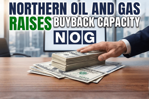 Northern Oil and Gas reaffirms full-year guidance and increases its share repurchase authorization to $243 million.