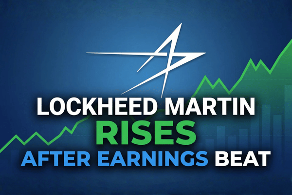 Lockheed Martin posts a 10% earnings surprise as government defense spending supports results.