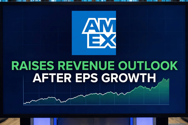 American Express reports stronger financial services performance, with no analyst estimate data included in the release.