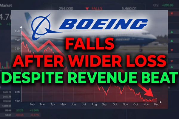 Boeing posts 8% revenue growth, supported by commercial deliveries and aerospace defense demand.