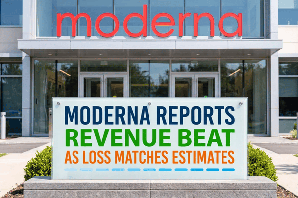 Moderna reports Q2 2026 revenue above estimates while its $1.97 GAAP loss per share matches expectations.