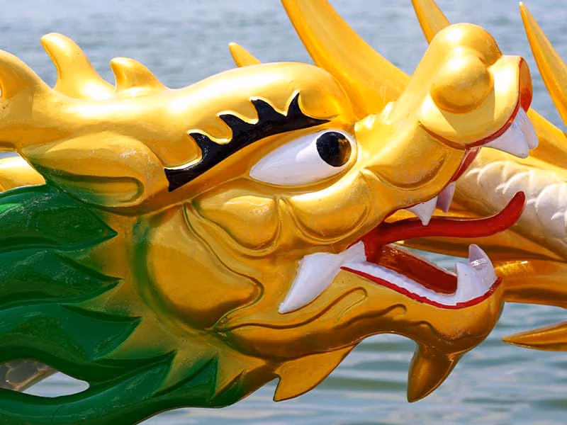 Dragon boat head