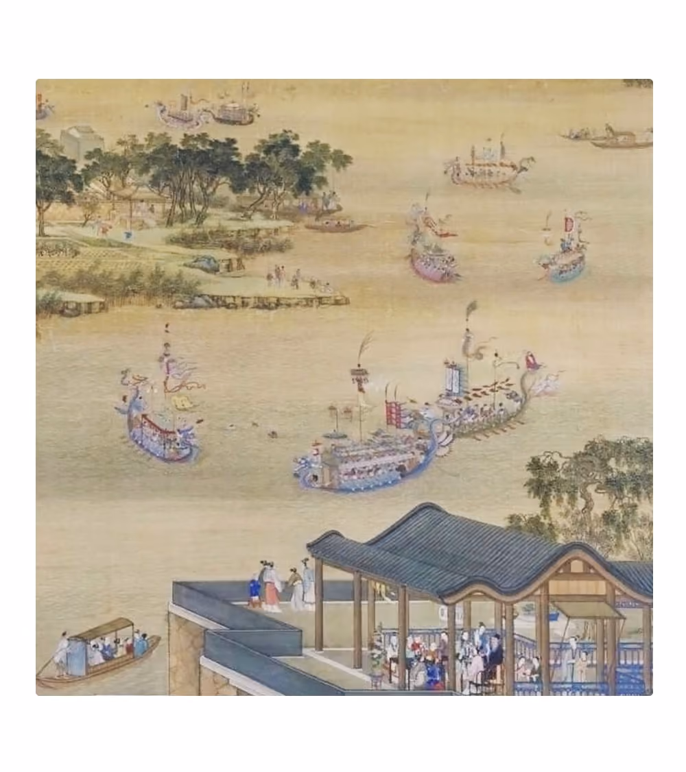 Classic painting of the first Dragon boat festival