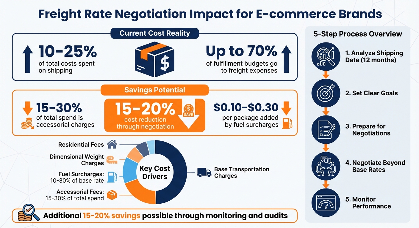 E-commerce Shipping Costs Breakdown and Negotiation Impact