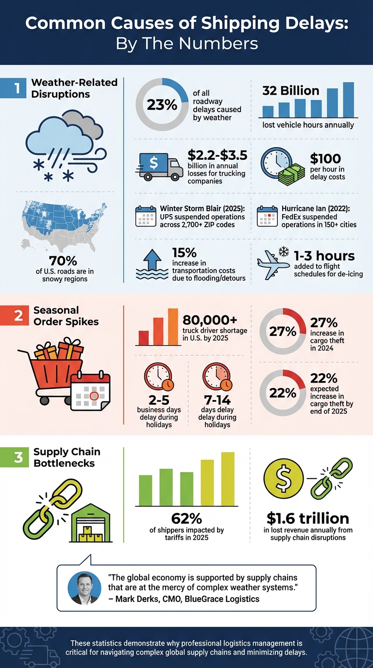 Impact of Shipping Delays: Key Statistics and Causes