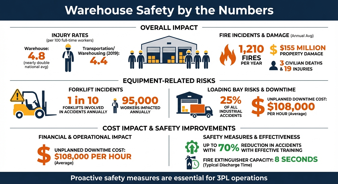 Warehouse Safety Statistics and Key Risk Areas for 3PL Providers