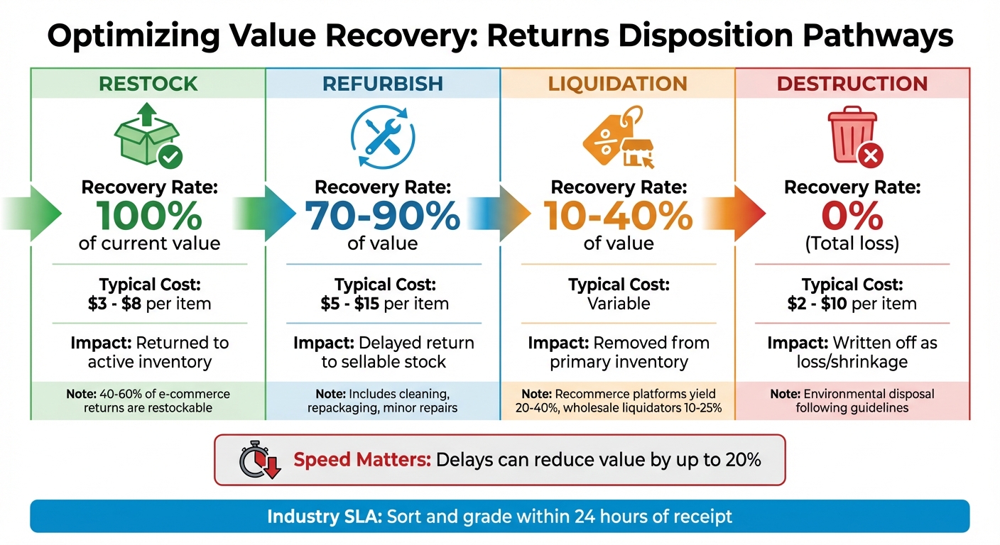 Returns Disposition Pathways: Recovery Rates and Costs Comparison