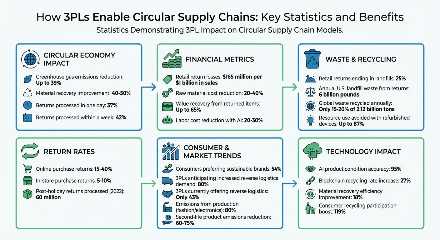 How 3PLs Enable Circular Supply Chains: Key Statistics and Benefits