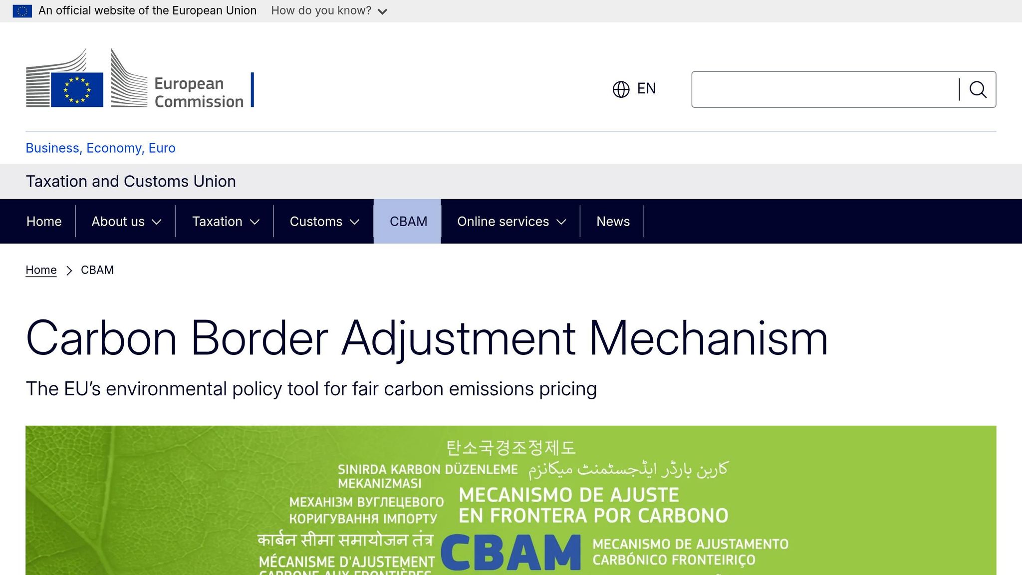 Carbon Border Adjustment Mechanism