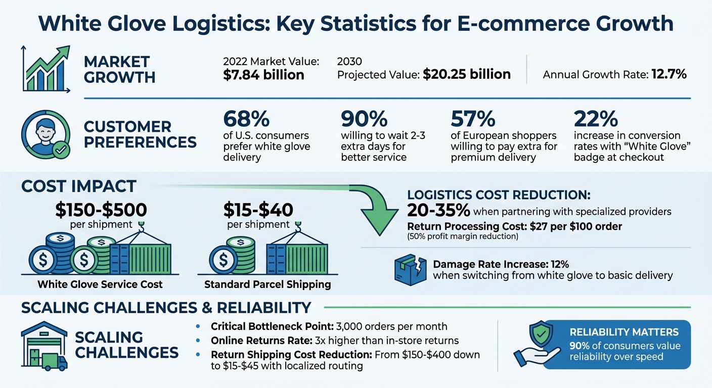White Glove Logistics Statistics and ROI for E-commerce Brands