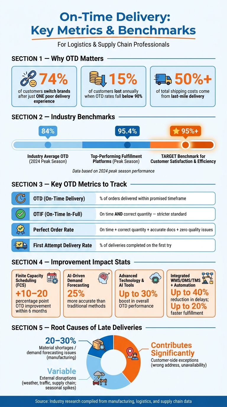 On-Time Delivery Metrics: Key Stats & Benchmarks