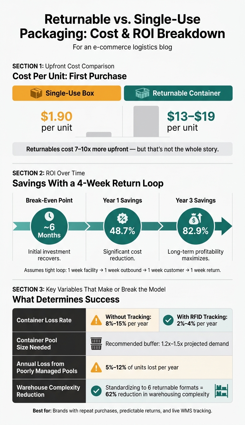 Returnable vs. Single-Use Packaging: Cost & ROI Breakdown
