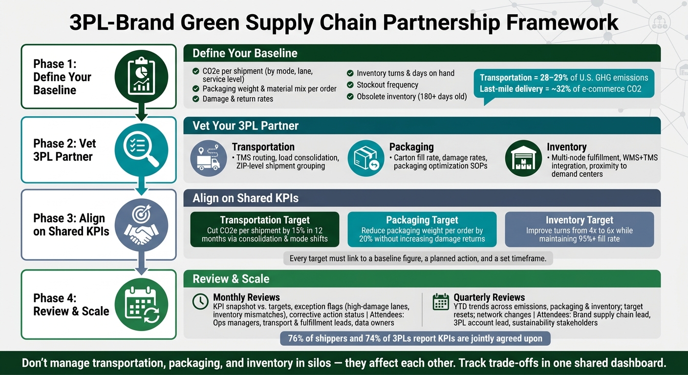 3PL-Brand Green Supply Chain Partnership Framework