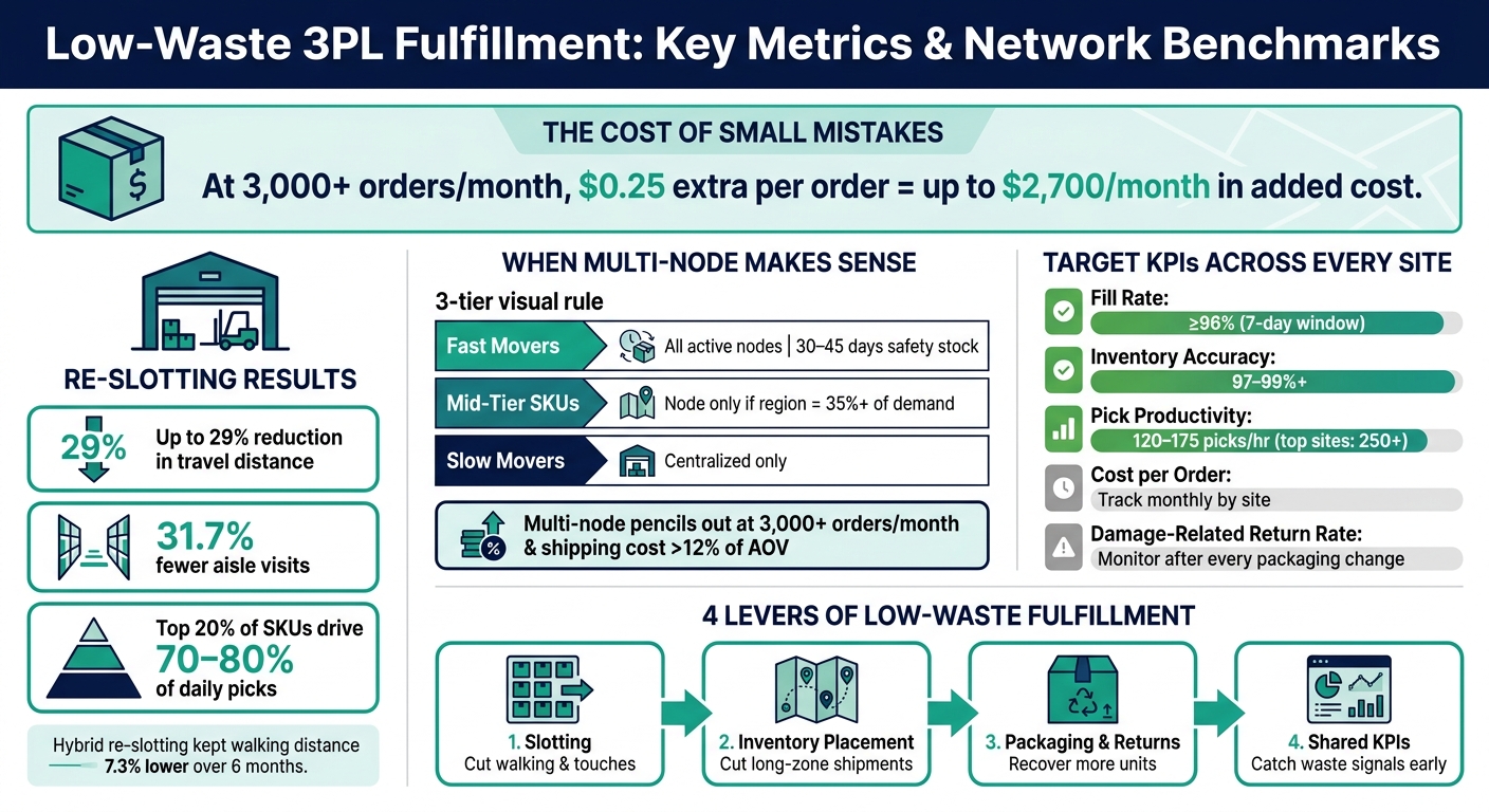 Low-Waste 3PL Fulfillment: Key Metrics & Network Benchmarks