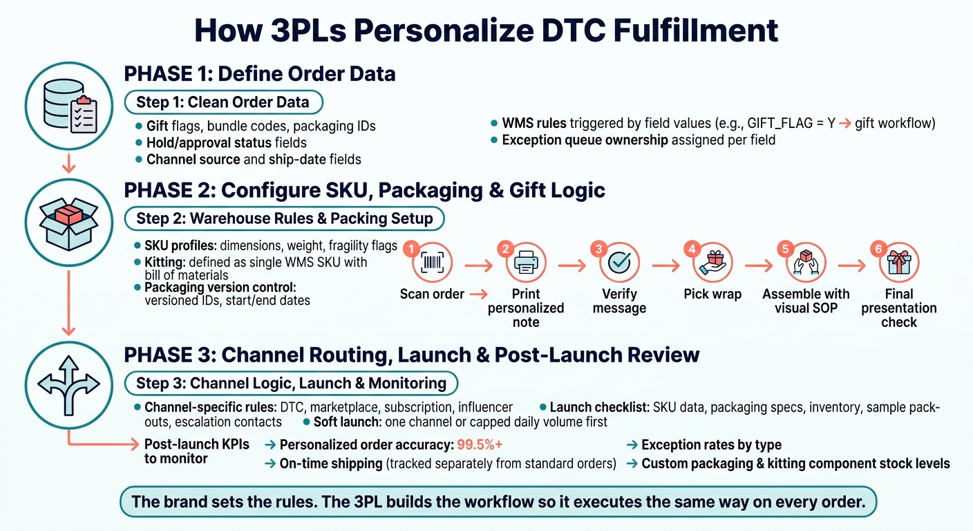 How 3PLs Personalize DTC Fulfillment: A Step-by-Step Workflow