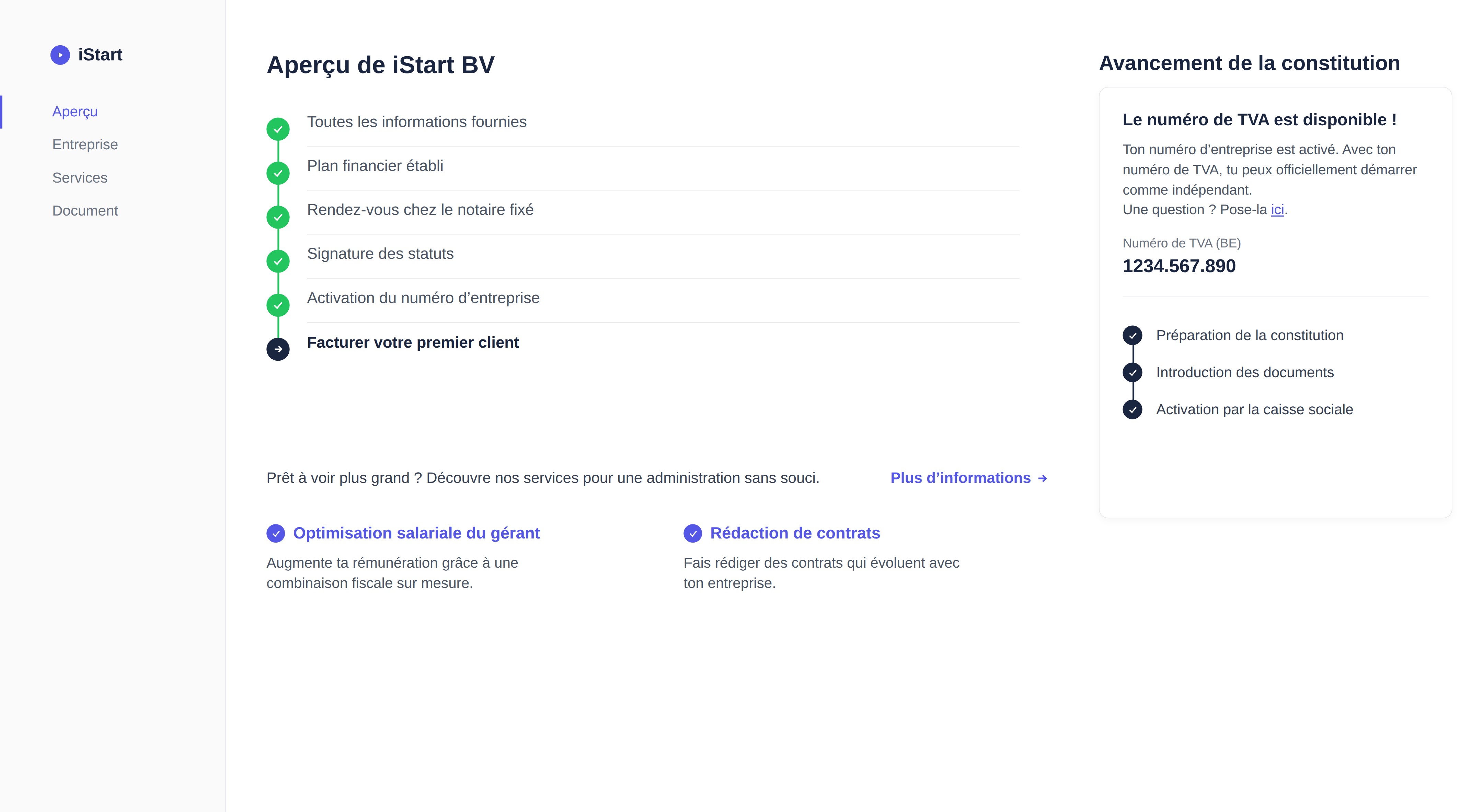 Foto van het iStart-platform