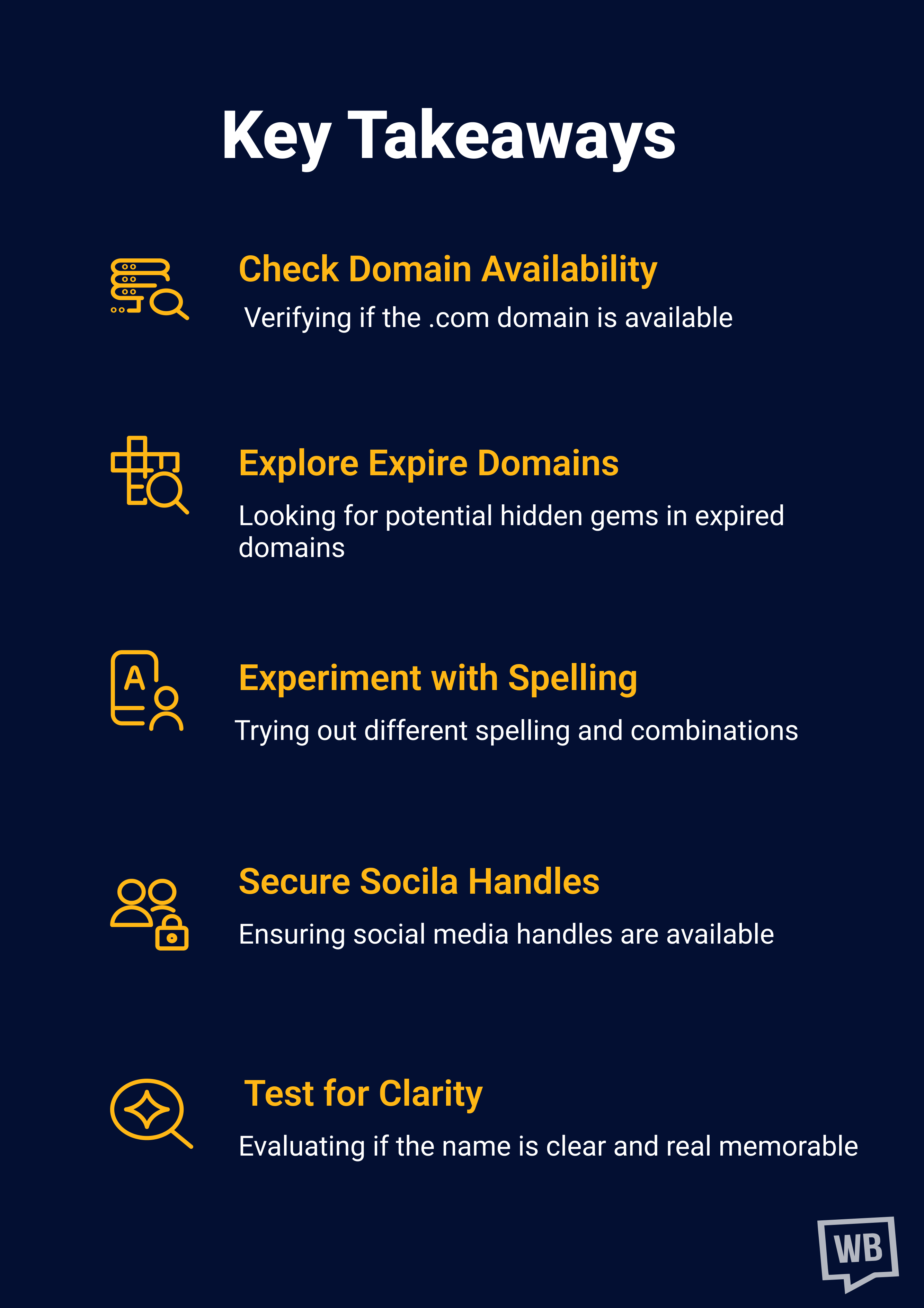 Key Takeaways for Choosing a Brand Name
