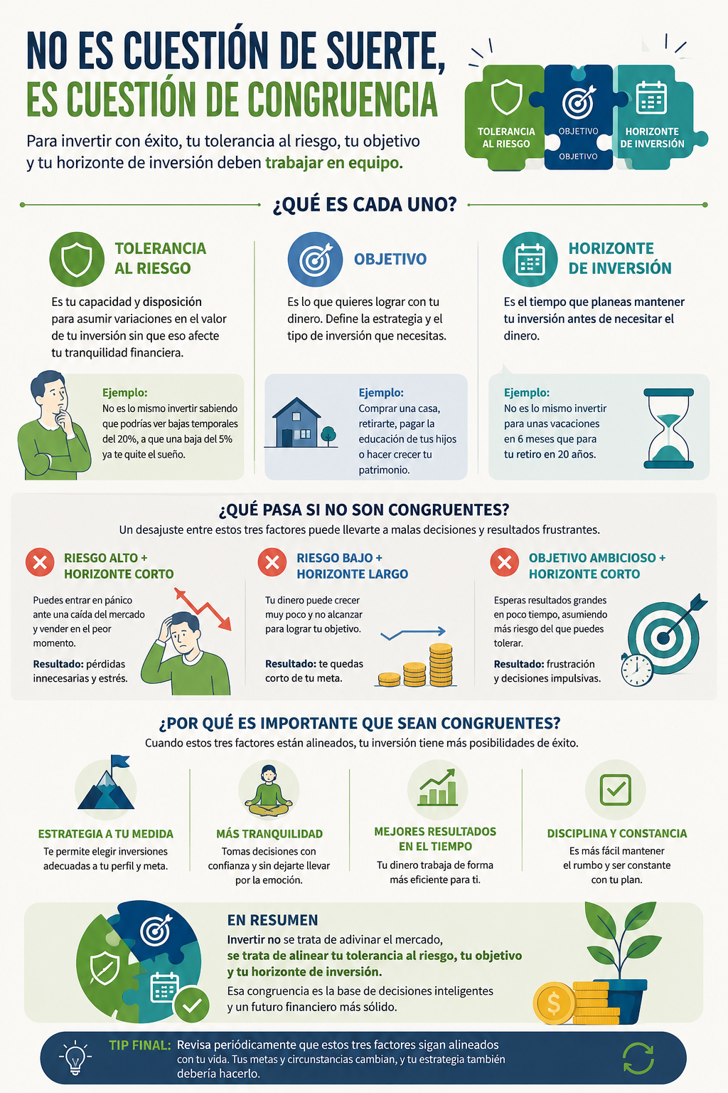 infografia tolerancia al riesgo inversiones