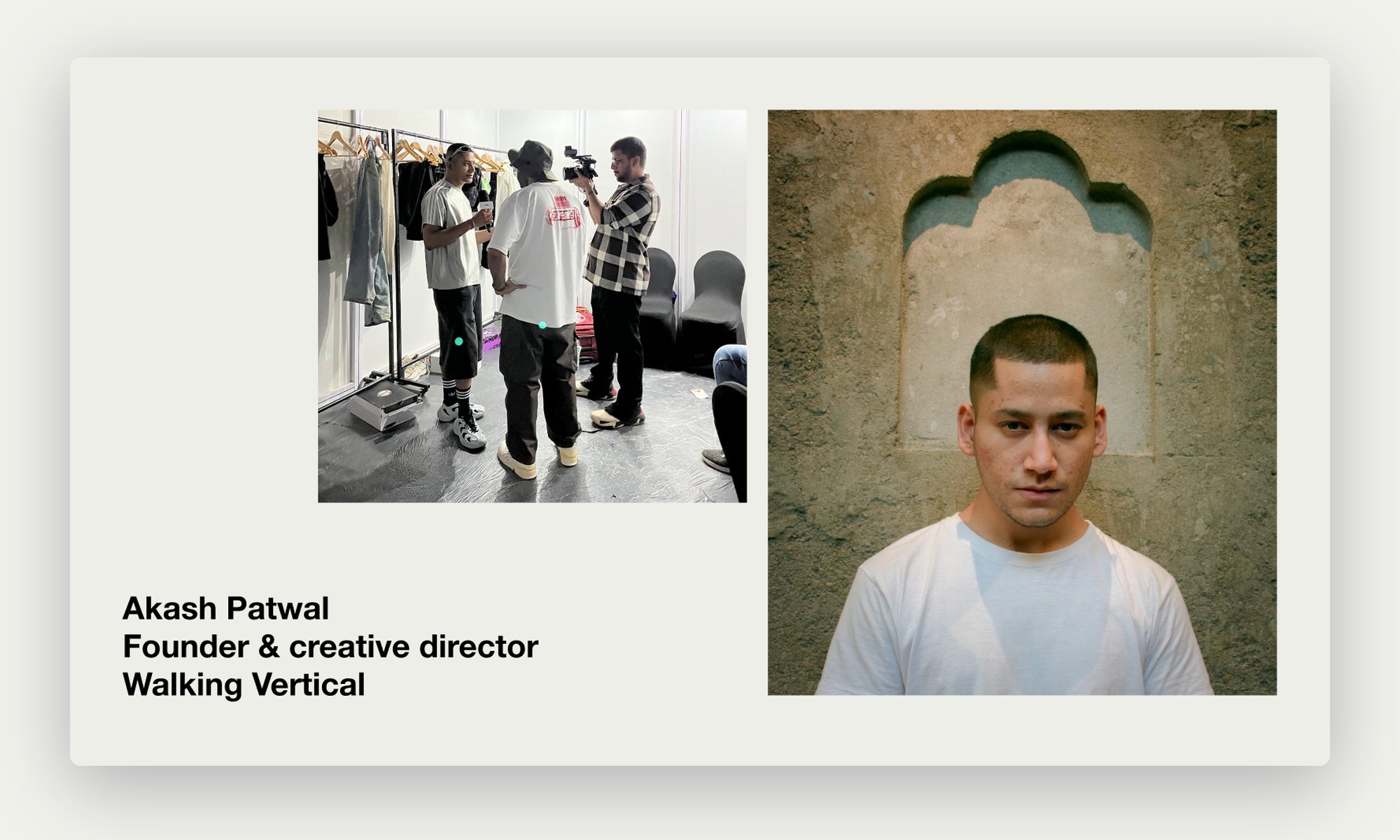 Akash Patwal, founder and creative director of Walking Vertical