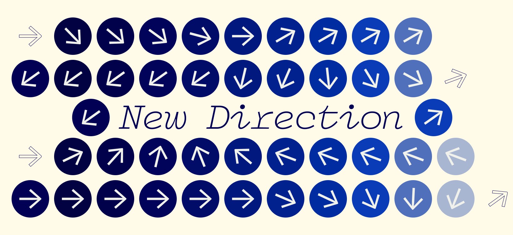 New Direction arrow grid