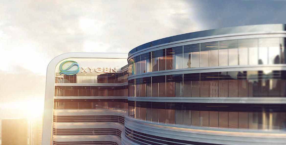 عيادة بواجهة أمامى وجانبى  بفيو على مستشفى الداون تاون  