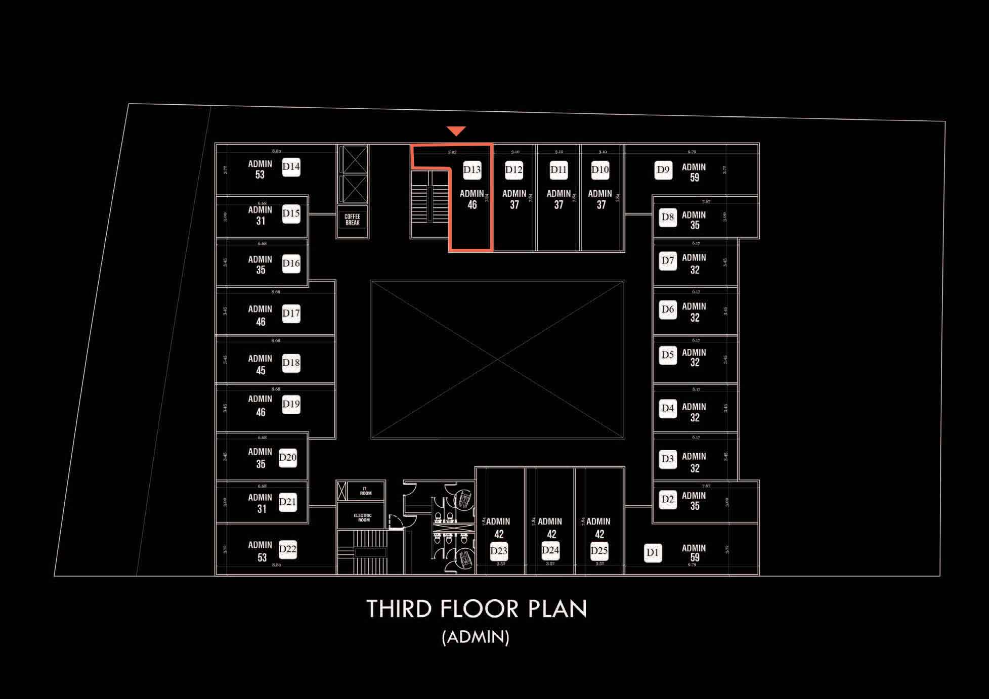 مكتب ادارى بفيو لاند سكيب 