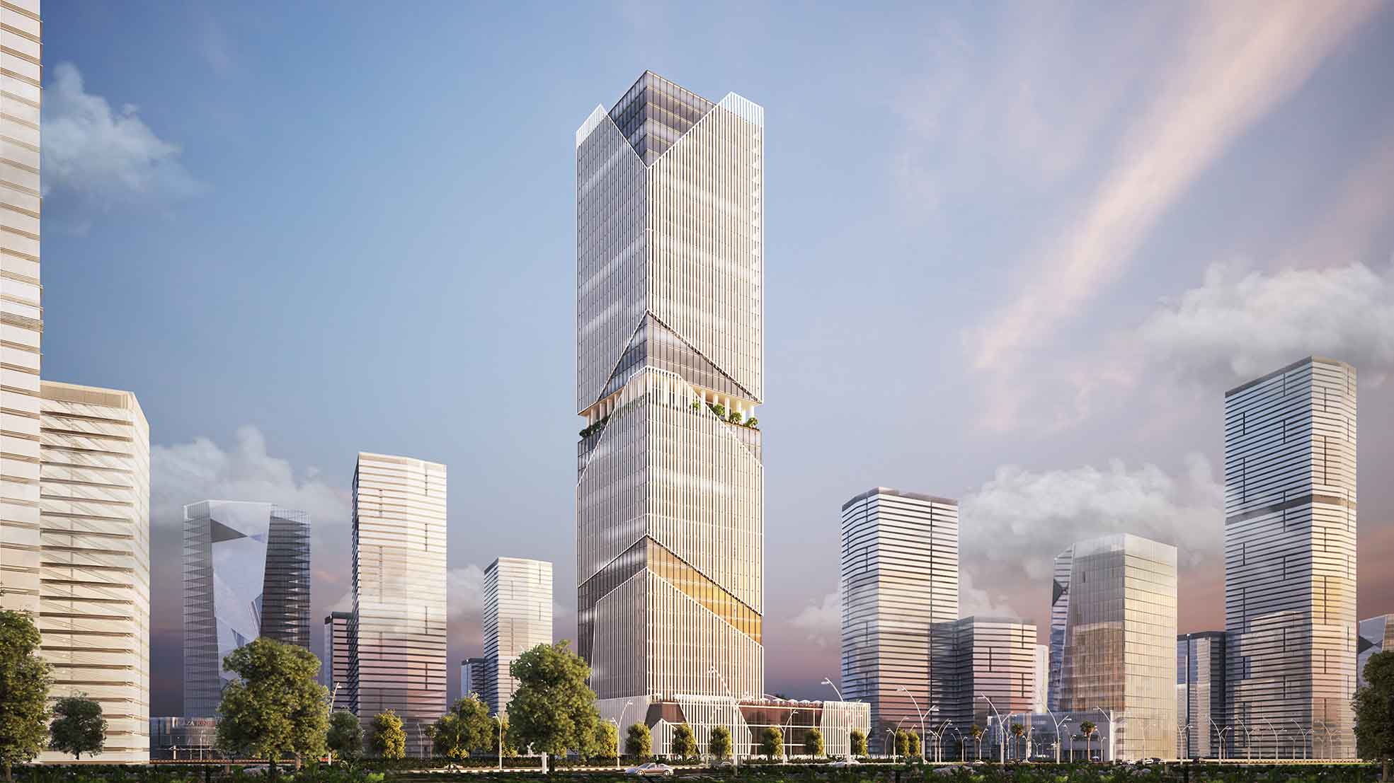 مكتب إدارى بفيو على البرج الايقونى 