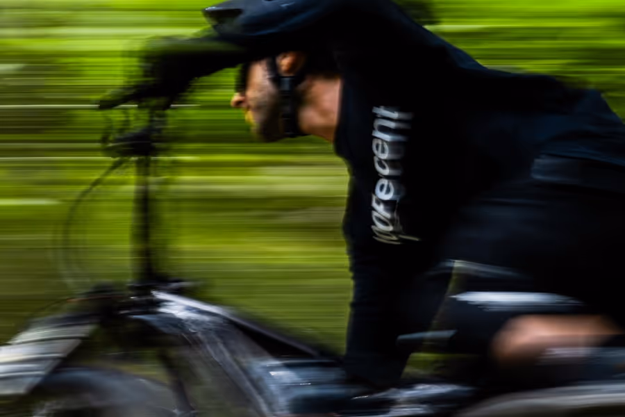 Biker in LAAX Switzerland