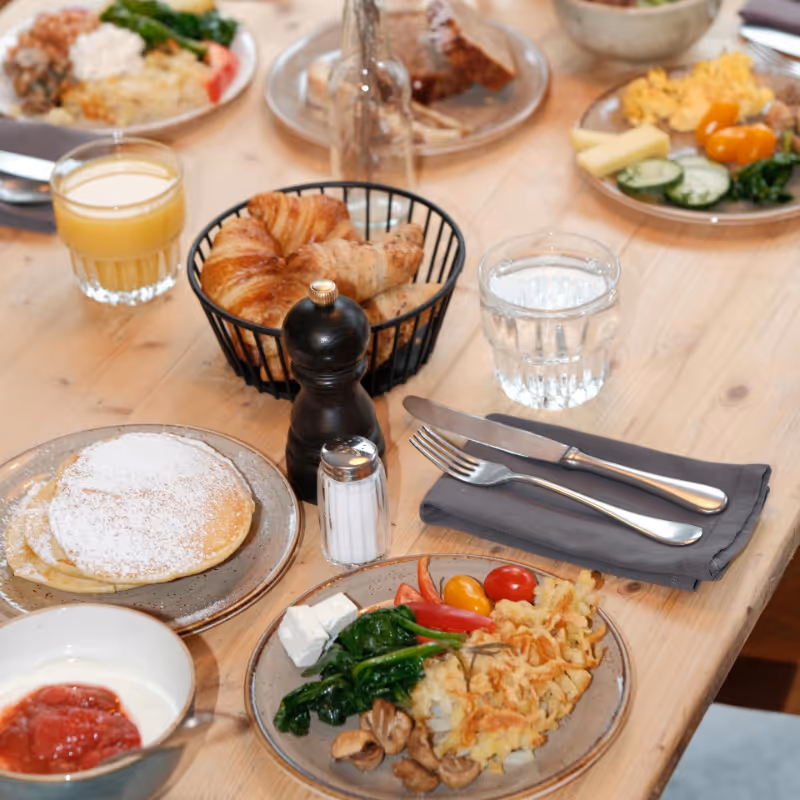 Brunch at Riders Hotel in LAAX