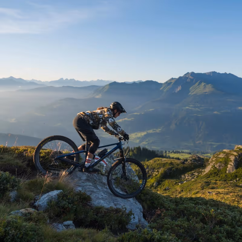 Biker in LAAX