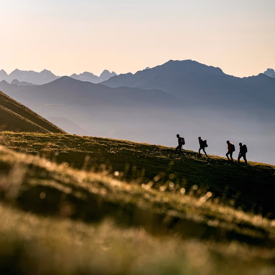 Hikers in LAAX 