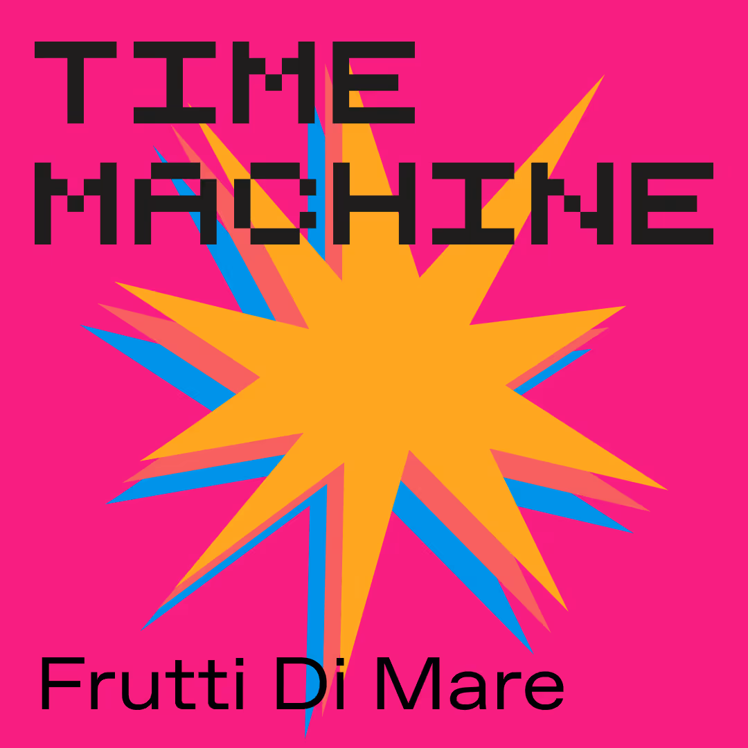 Poster with Time Machine party vibes.