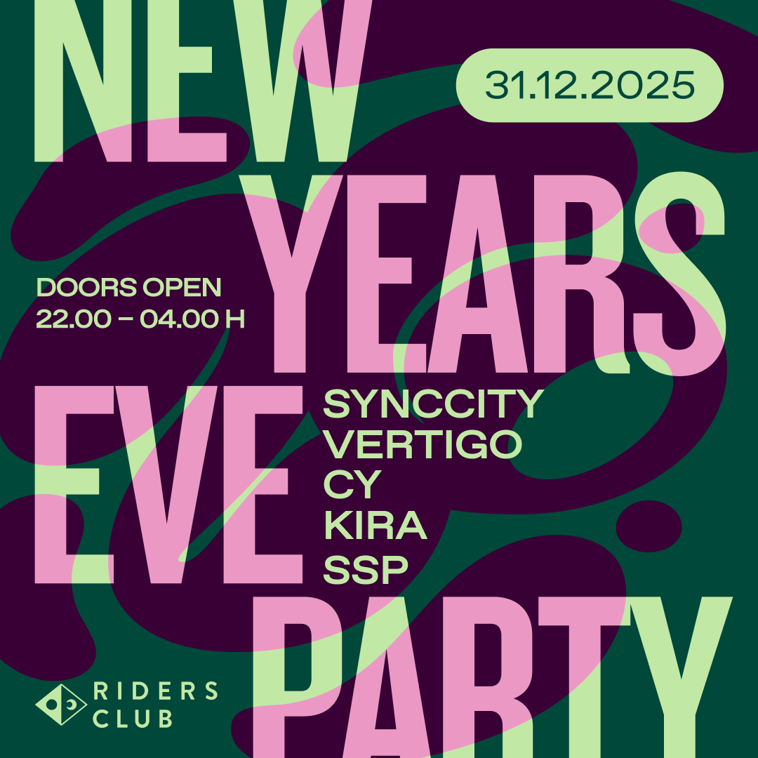 New Years Eve Party poster with our DJ line up