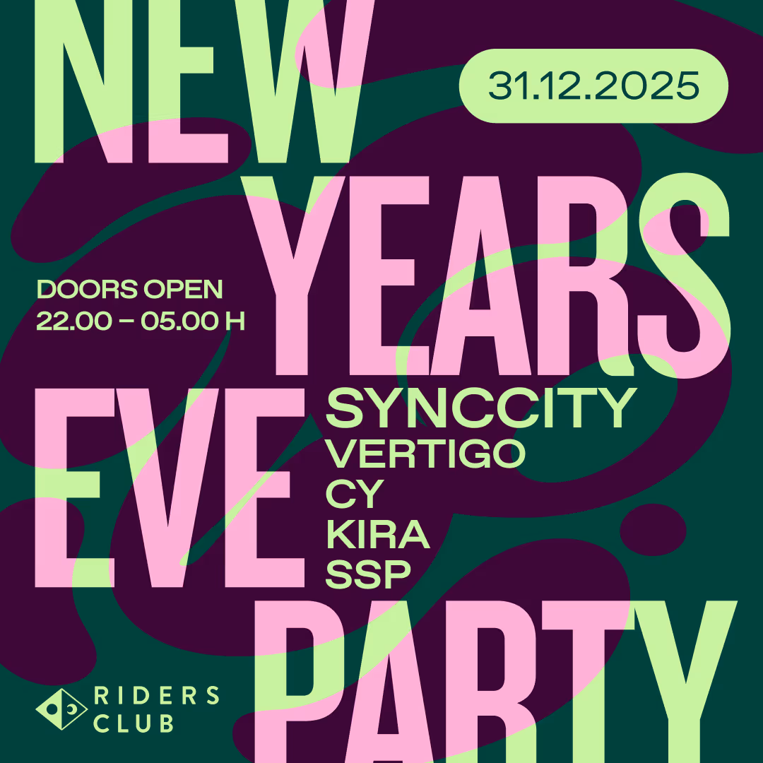 New Years Eve Party poster with our DJ line up