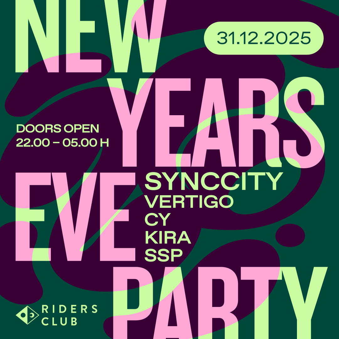 New Years Eve Party poster with our DJ line up