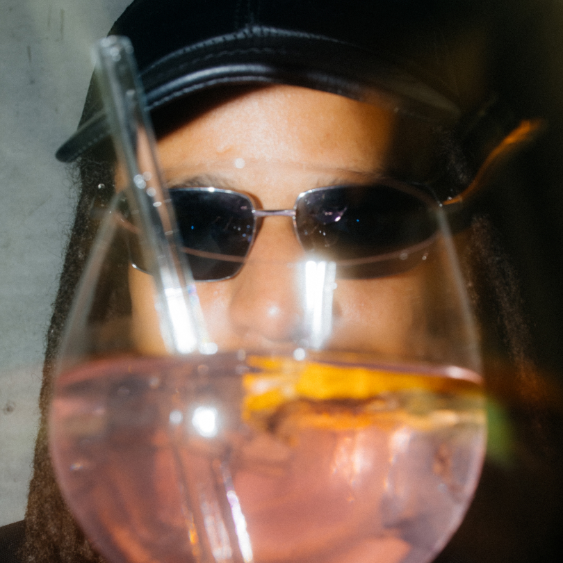 Dave through a glass