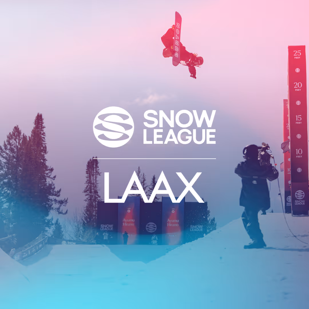 Snow League x LAAX poster