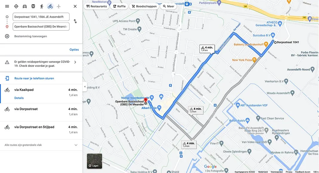 BSO Bus routebeschrijving - Freekids de Meander