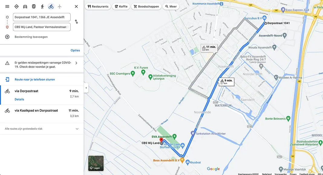 BSO Bus routebeschrijving - Freekids Wij-Land