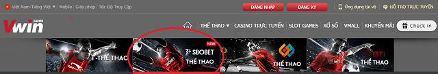 Tham gia vào Sbobet Vwin