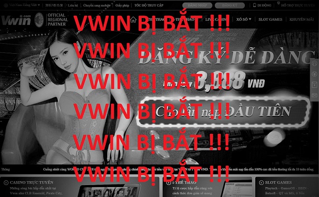 Thông tin nhà cái VWIN bị bắt được đăng tải như thế nào?