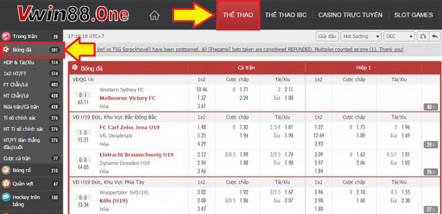 Chọn bộ môn thể thao mà mình muốn tham gia