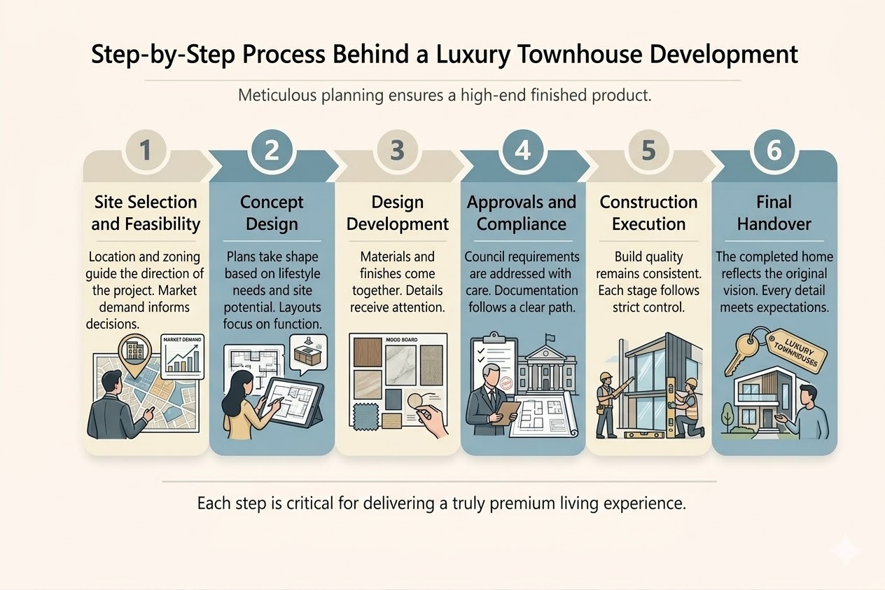 Step-by-Step Process Behind a Luxury Townhouse Development